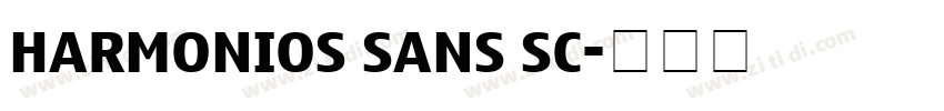 harmonios sans sc字体转换
